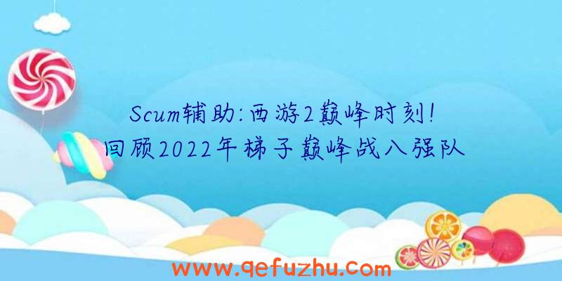 Scum辅助:西游2巅峰时刻!回顾2022年梯子巅峰战八强队