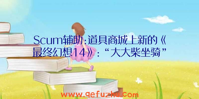 Scum辅助:道具商城上新的《最终幻想14》:“大大柴坐骑”