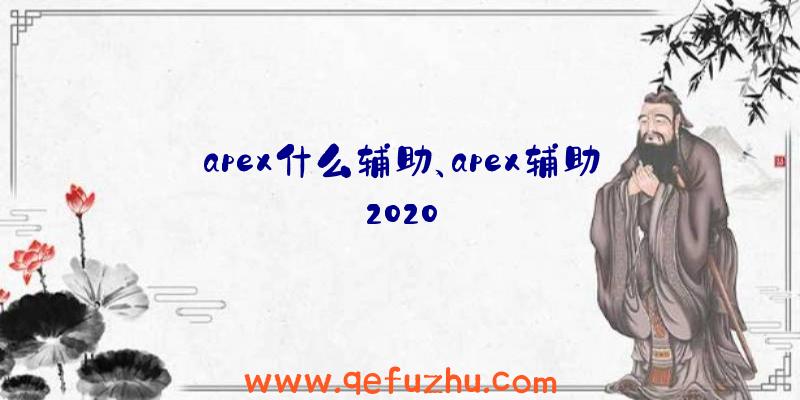 apex什么辅助、apex辅助2020