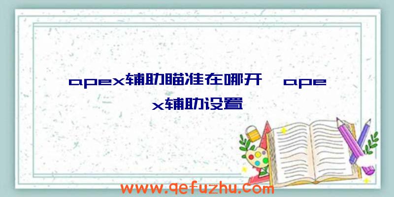 apex辅助瞄准在哪开、apex辅助设置