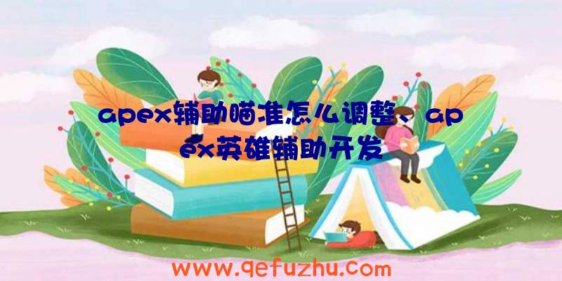 apex辅助瞄准怎么调整、apex英雄辅助开发