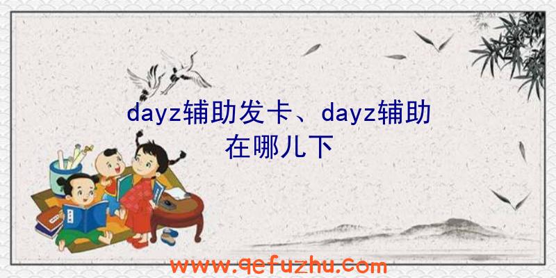 dayz辅助发卡、dayz辅助在哪儿下