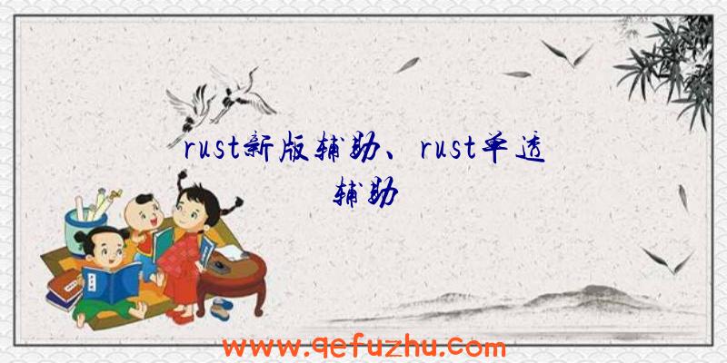 rust新版辅助、rust单透辅助