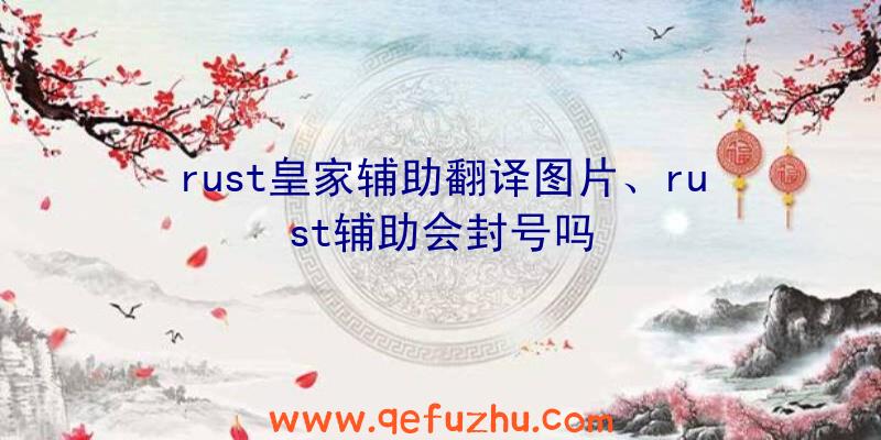 rust皇家辅助翻译图片、rust辅助会封号吗