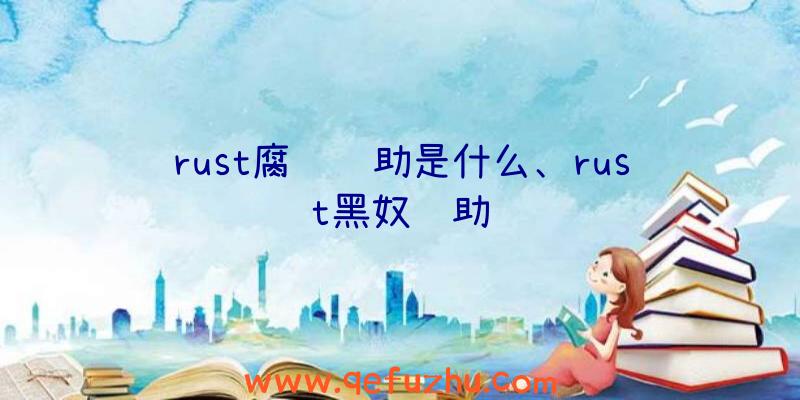 rust腐蚀辅助是什么、rust黑奴辅助