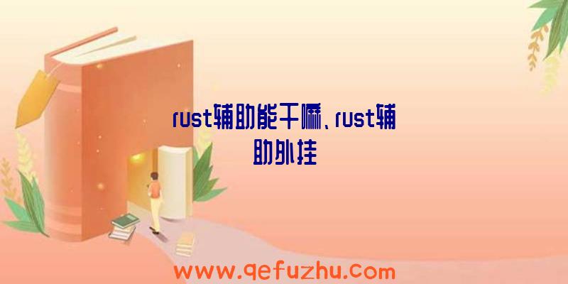 rust辅助能干嘛、rust辅助外挂