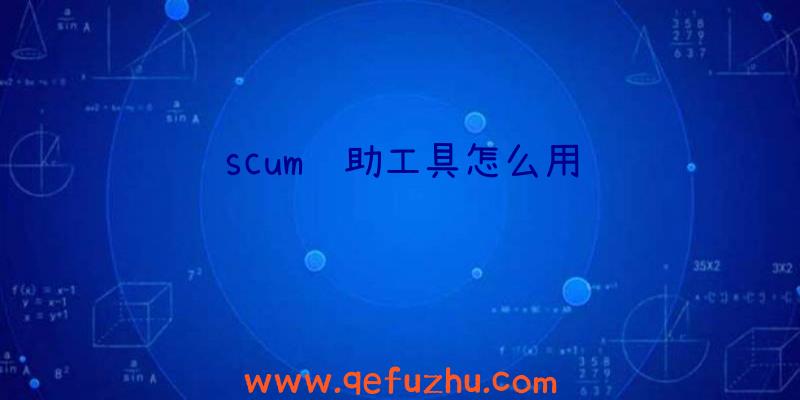 scum辅助工具怎么用