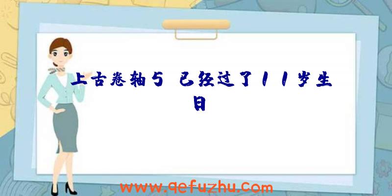 《上古卷轴5》已经过了11岁生日