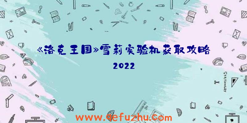 《洛克王国》雪莉实验机获取攻略2022