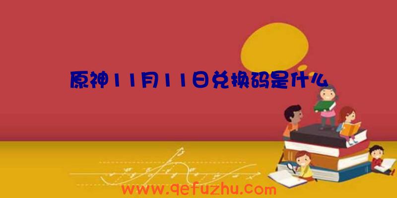 原神11月11日兑换码是什么