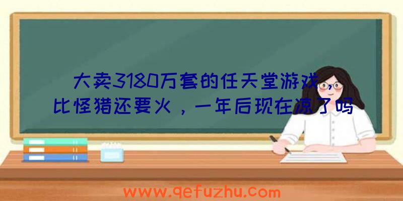 大卖3180万套的任天堂游戏，比怪猎还要火，一年后现在凉了吗？（任天堂游戏这么贵）