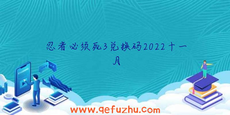 忍者必须死3兑换码2022十一月