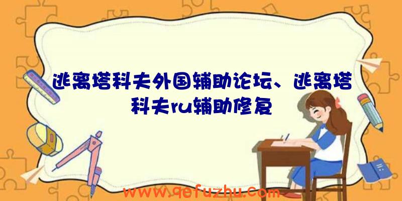 逃离塔科夫外国辅助论坛、逃离塔科夫ru辅助修复