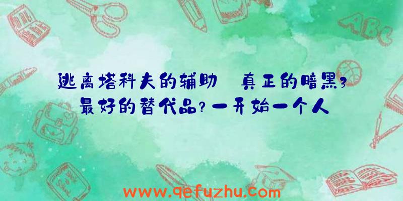 逃离塔科夫的辅助:真正的暗黑3最好的替代品？一开始一个人