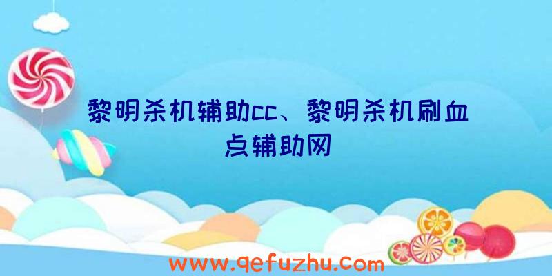 黎明杀机辅助cc、黎明杀机刷血点辅助网