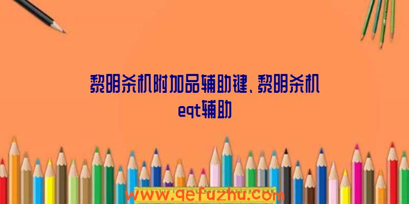 黎明杀机附加品辅助键、黎明杀机eqt辅助