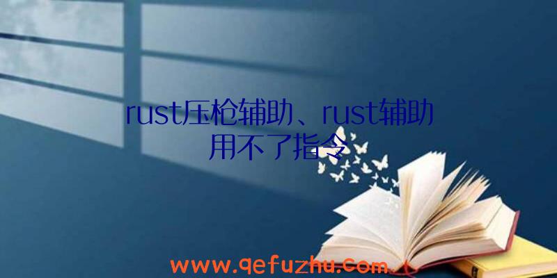 rust压枪辅助、rust辅助用不了指令