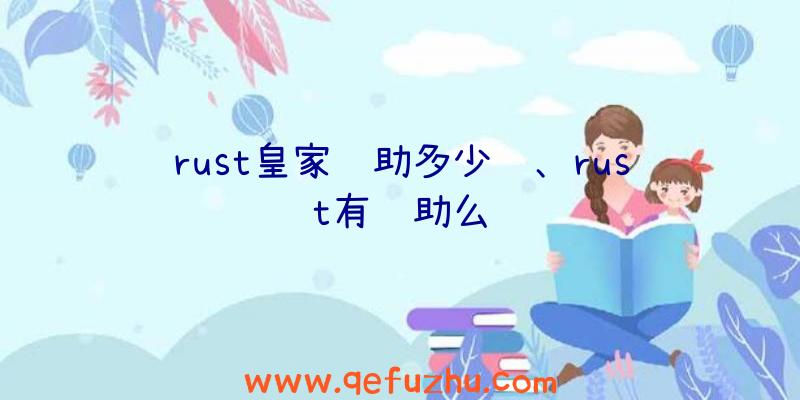 rust皇家辅助多少钱、rust有辅助么