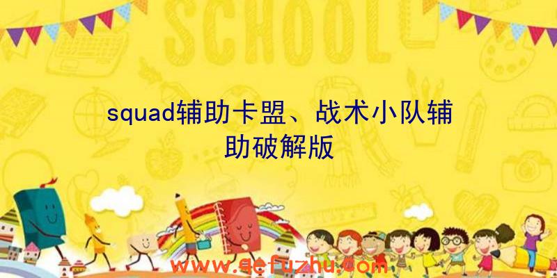 squad辅助卡盟、战术小队辅助破解版