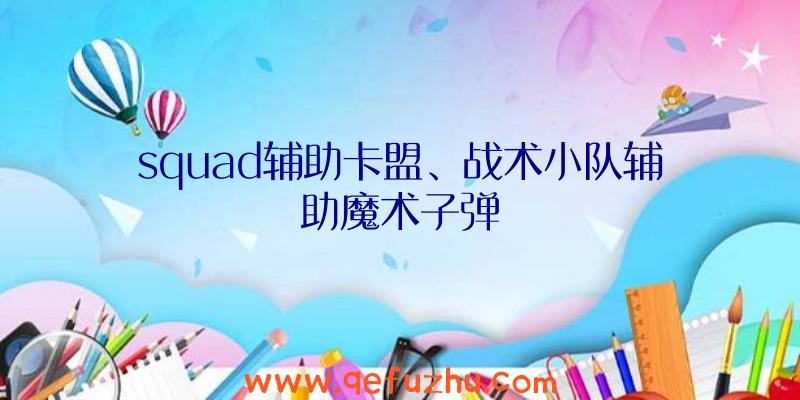 squad辅助卡盟、战术小队辅助魔术子弹