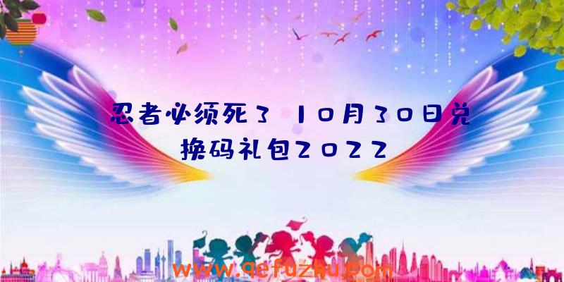 《忍者必须死3》10月30日兑换码礼包2022