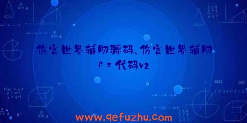 伤害世界辅助源码、伤害世界辅助fz代码v2