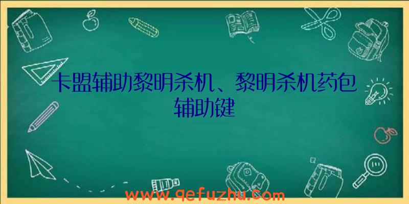 卡盟辅助黎明杀机、黎明杀机药包辅助键