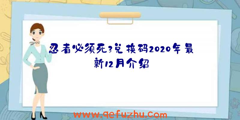 忍者必须死3兑换码2020年最新12月介绍