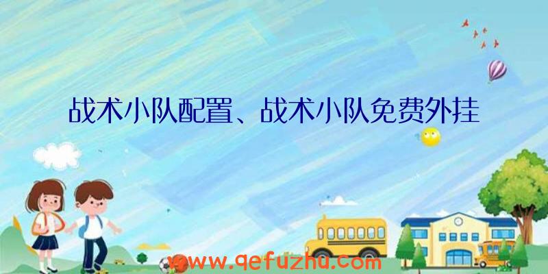 战术小队配置、战术小队免费外挂