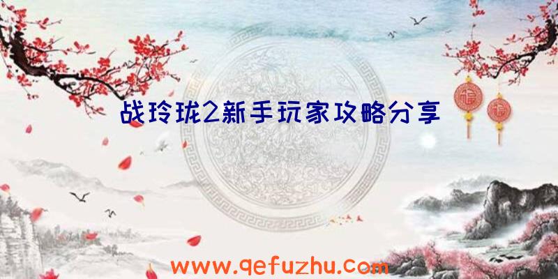 战玲珑2新手玩家攻略分享